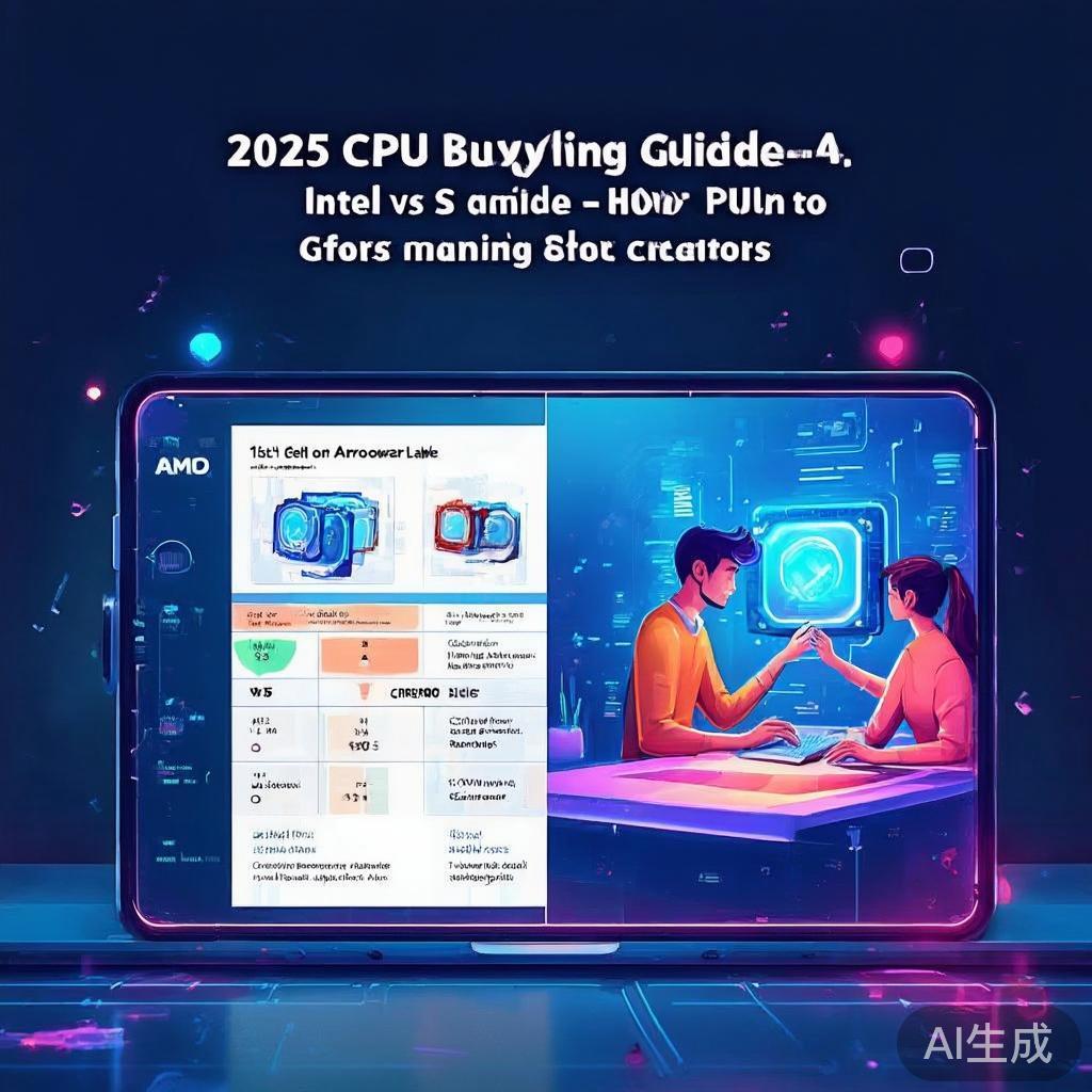2025 CPU选购指南：Intel vs AMD — 游戏玩家与创作者如何选择