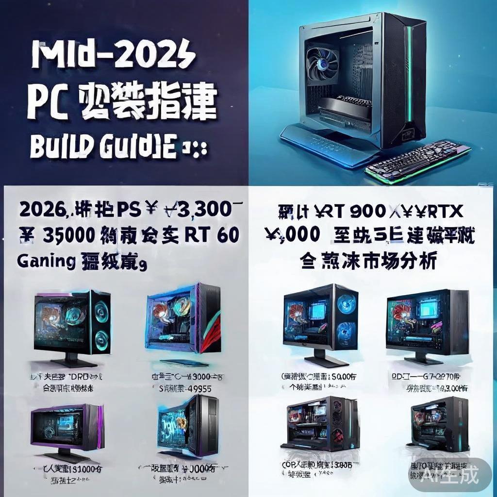 2026年中PC装机指南：从¥3,000办公主机到¥9,000 RTX 5070游戏猛机，含市场分析